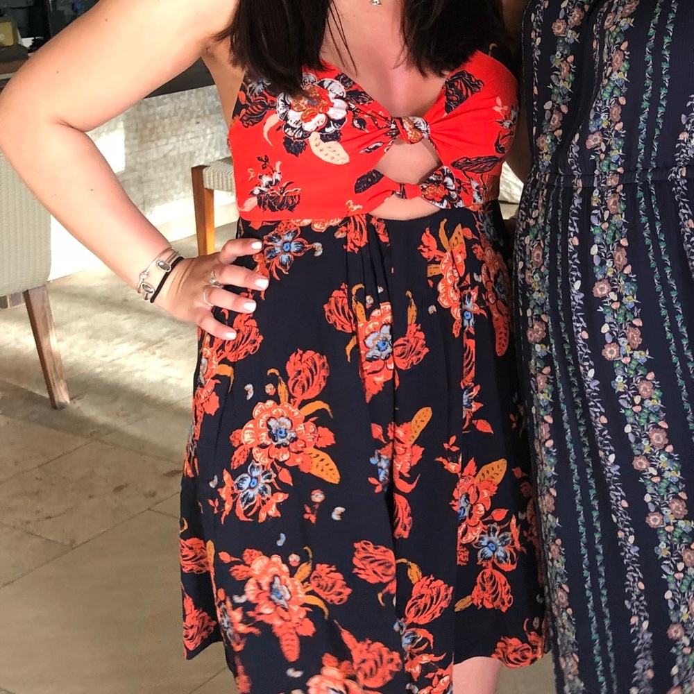 Patterned free people dress